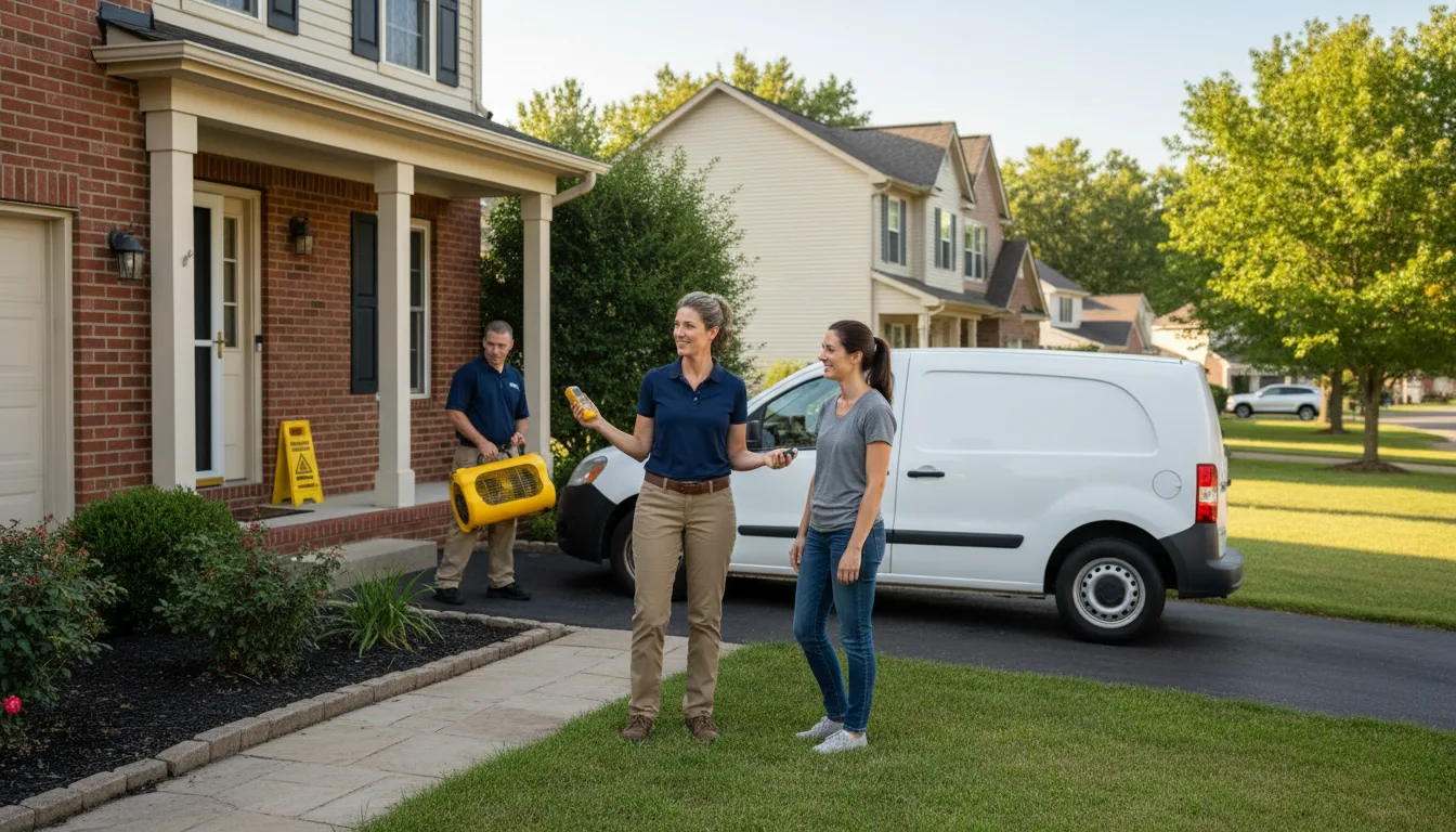 Residential water damage restoration in Cross Anchor, SC